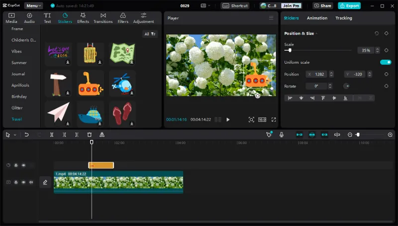 Using Overlays or Stickers